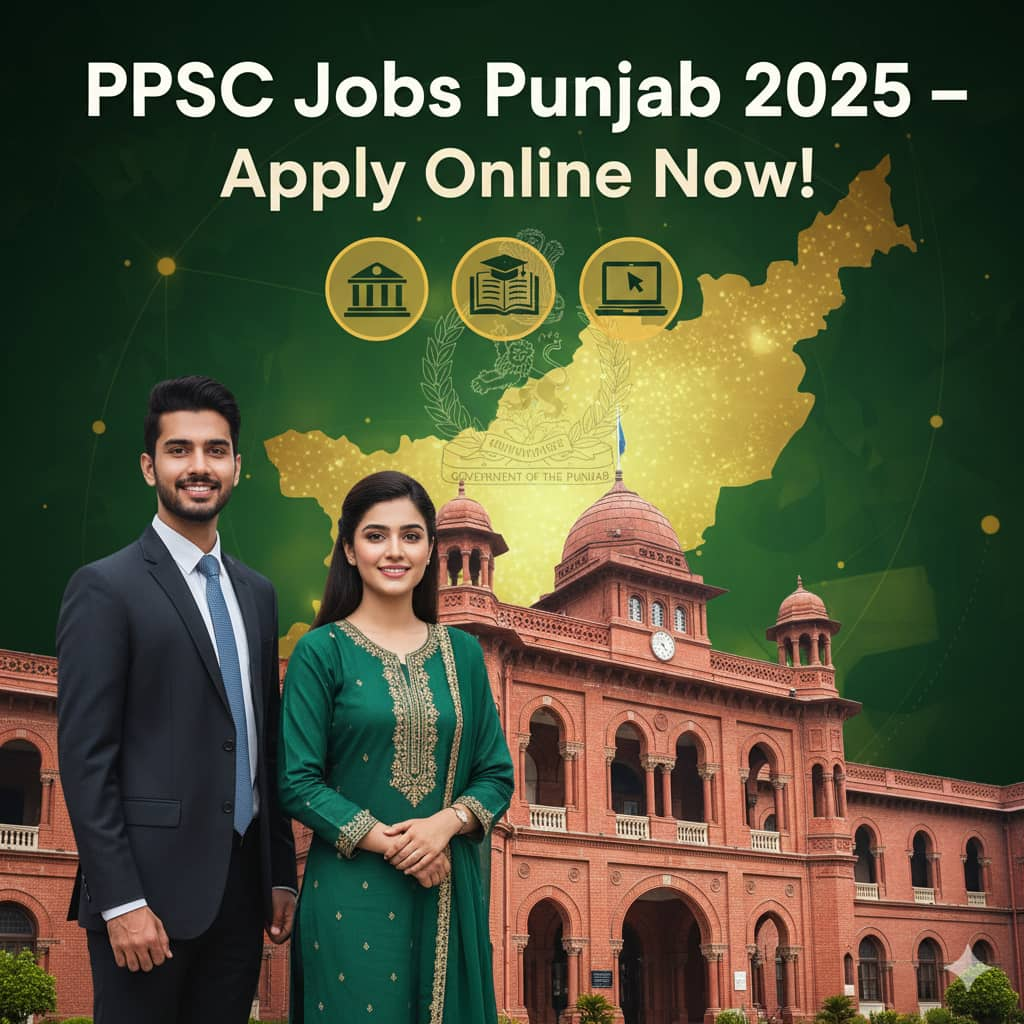 Step-by-step online apply guide for PPSC Jobs Punjab 2025 – Punjab Public Service Commission vacancies in Pakistan.
